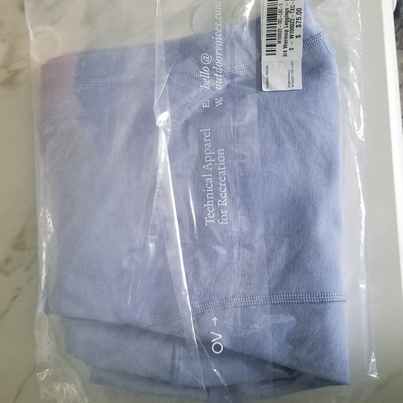 NWT OUTDOOR VOICES 3/4 Warm Up Leggings, Lilac - Picture 6 of 6